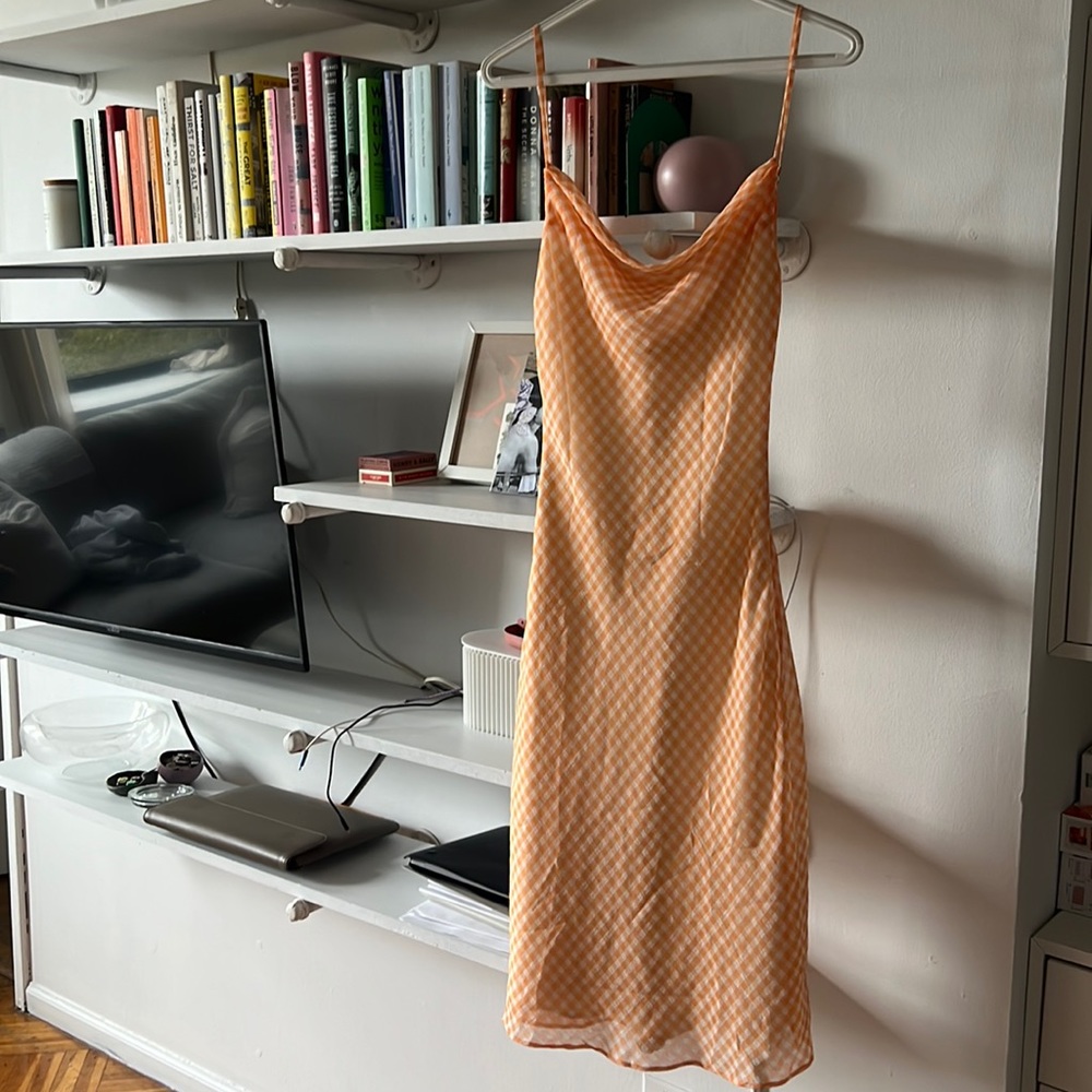 LPA cowl neck slip dress